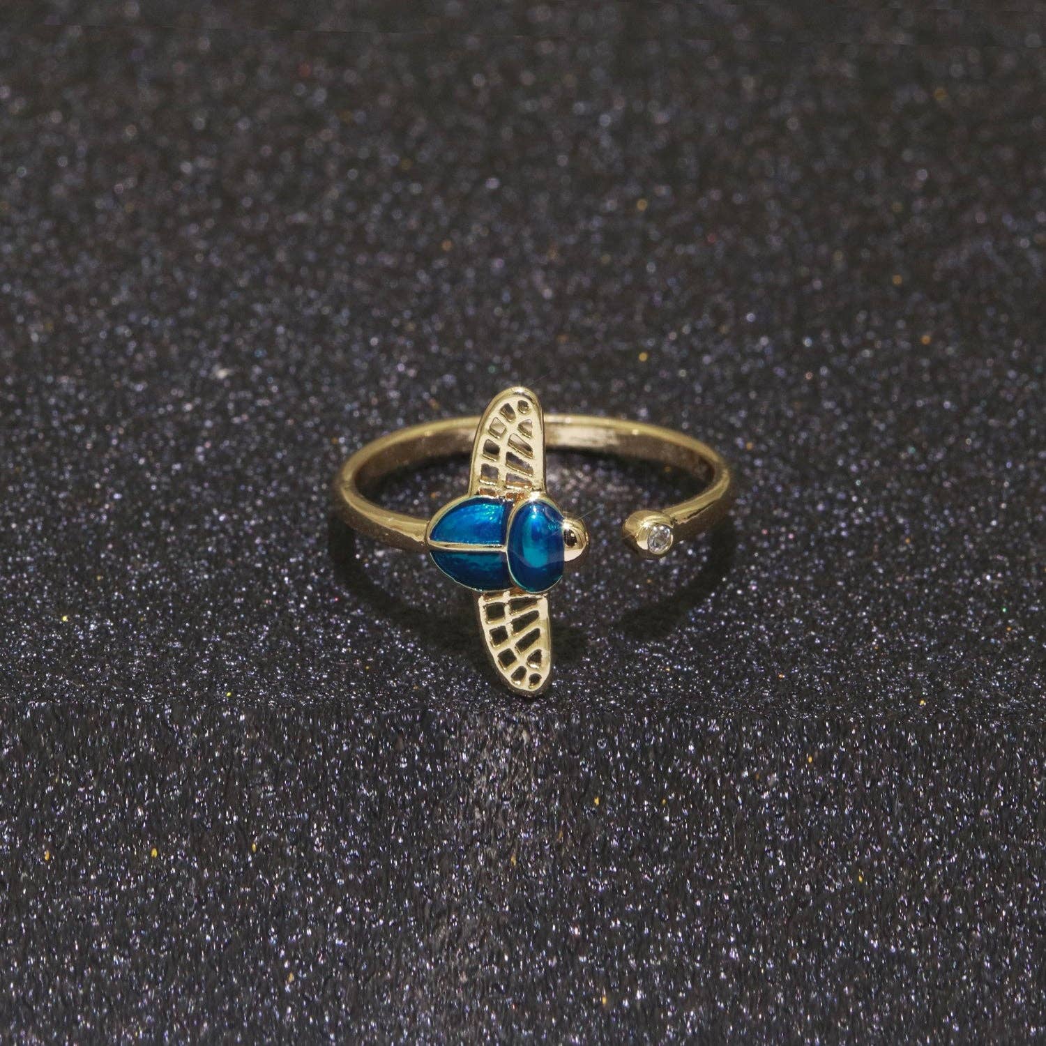 Dainty Bee Ring 18K Gold Filled Ring