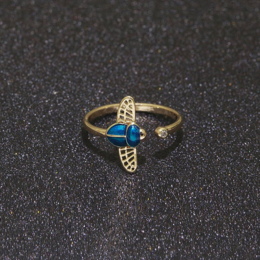 Dainty Bee Ring 18K Gold Filled Ring
