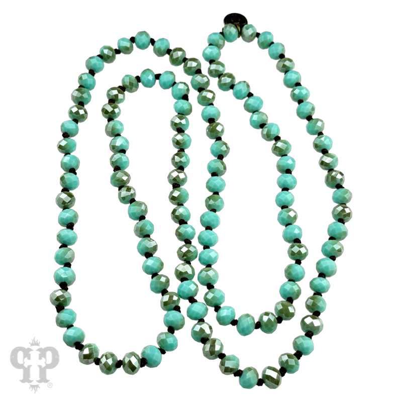Turquoise bead layering necklace