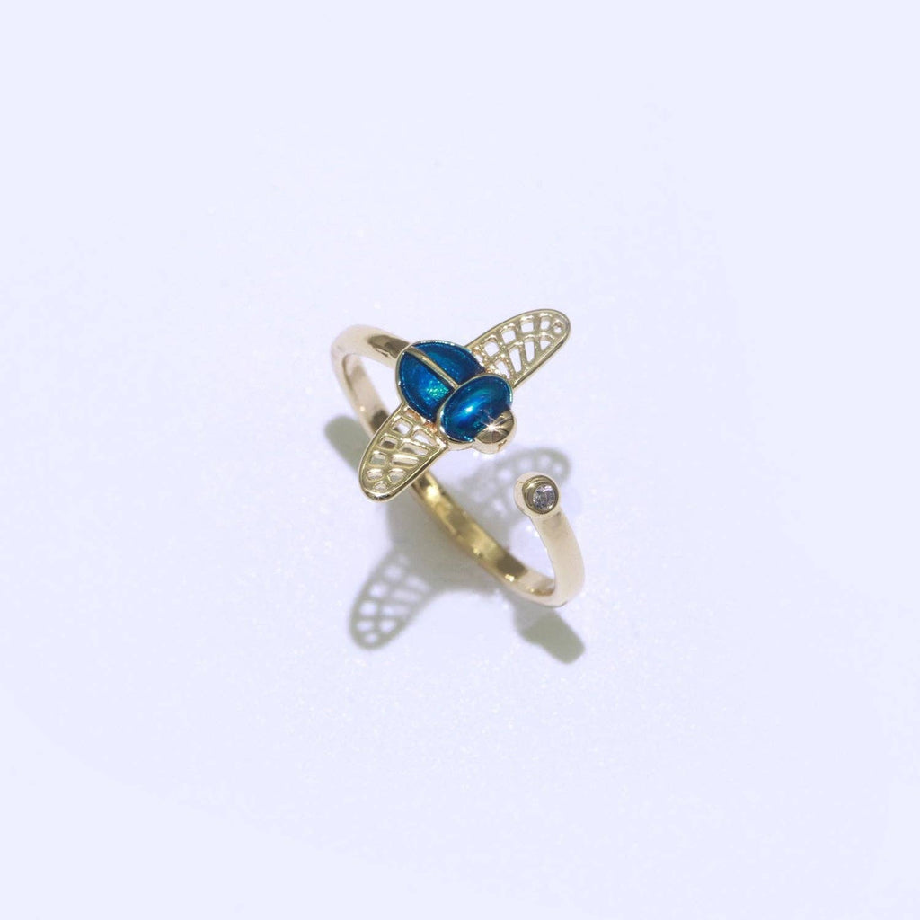Dainty Bee Ring 18K Gold Filled Ring