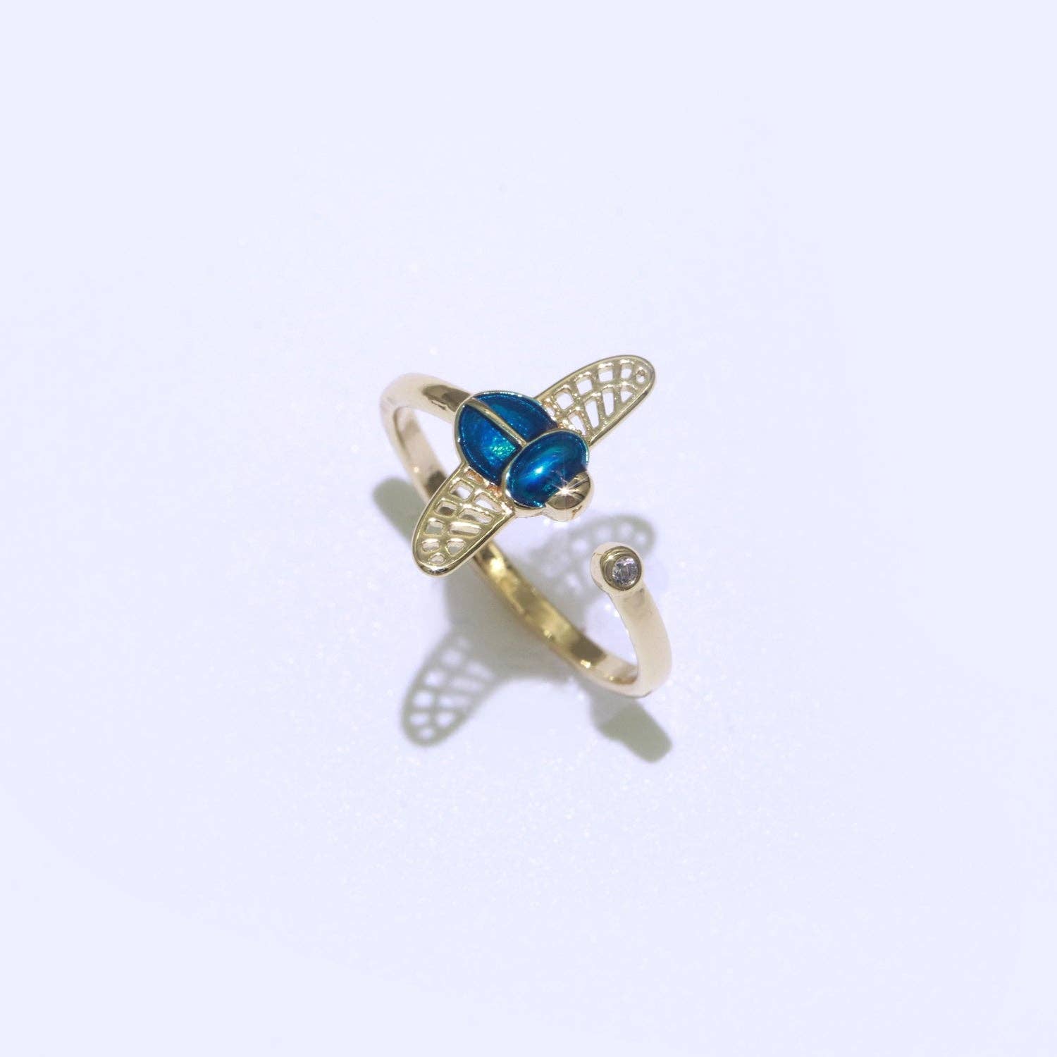 Dainty Bee Ring 18K Gold Filled Ring